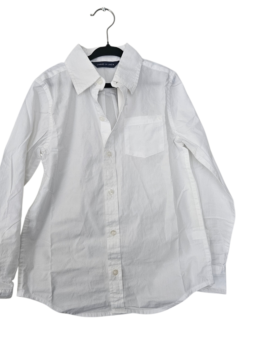 NWT Janie and Jack White Button-Down Shirt Size 6 Kids